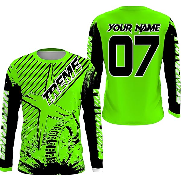 Amazon.com: Custom Motocross Jersey Name and Number UPF30+