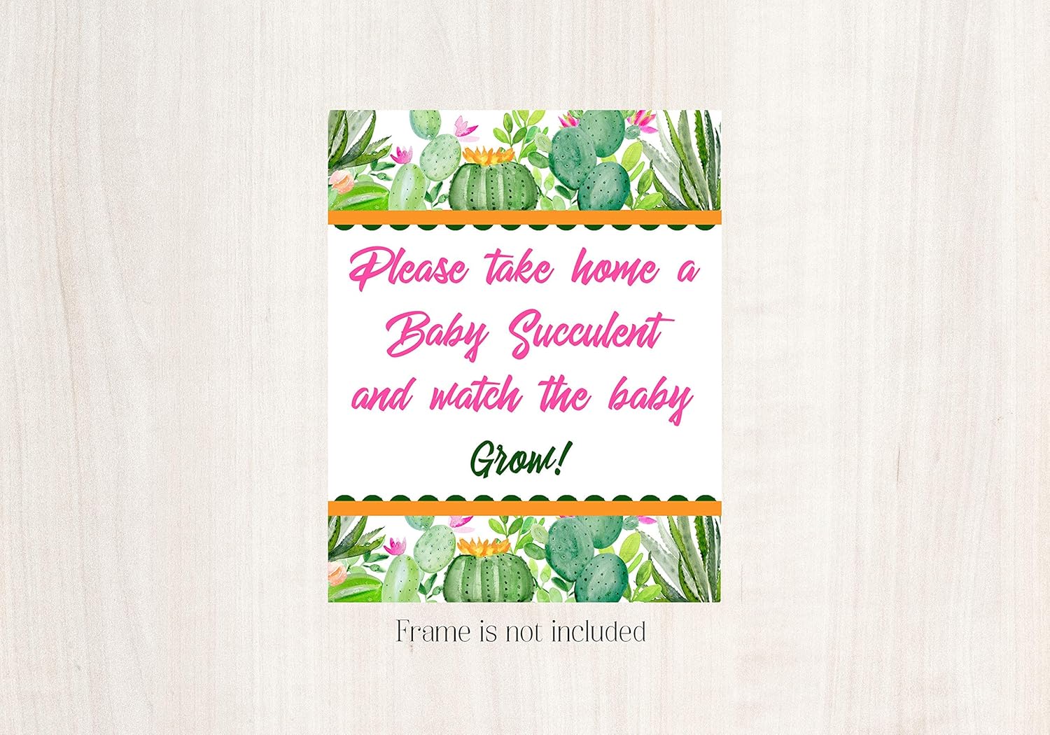 baby succulent baby shower favors