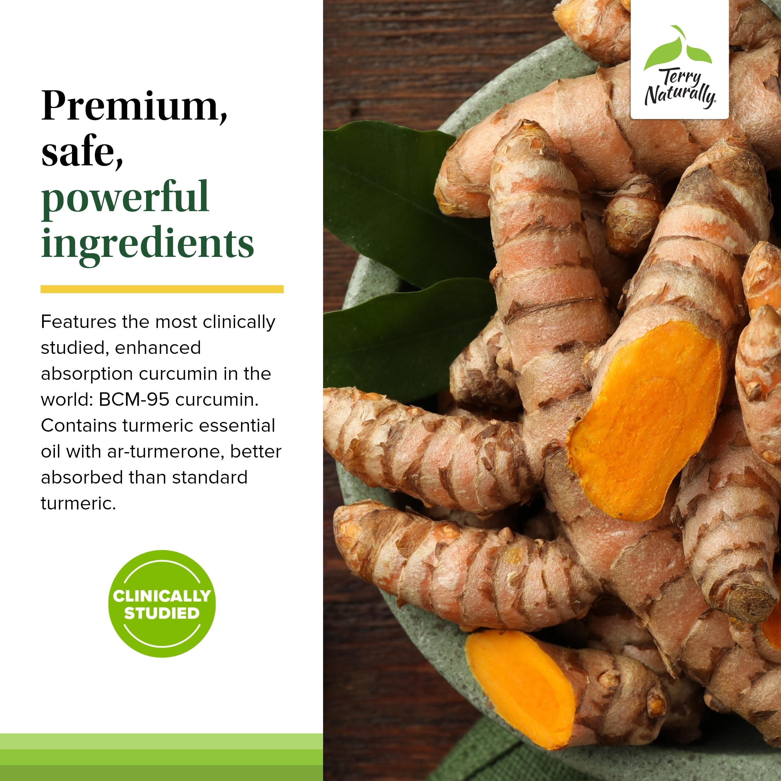 Terry Naturally Curamin Extra Strength - Curcumin & Boswellia for Healthy Circulation Support - Turmeric Supplement to Support Joints, Muscle Health & Endorphin Production - 120 Tablets (Pack of 3)