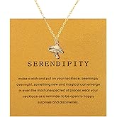 Mikovivi Gold Mushroom Necklace for Women, Dainty Mushroom Pendant Adjustable Necklace Inspirational Jewelry Gifts for Friendship Birthday & Christmas