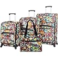 Lily Bloom Luggage Set 4 Piece Suitcase Collection with Spinner Wheels for Woman (Bliss)