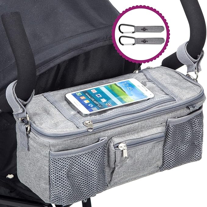 BTR Pram Buggy Organiser Bag & Pram Organiser Bag with Mobile Phone