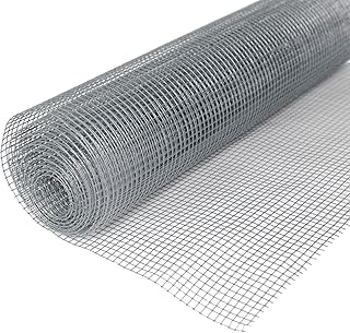 Windhager Wühlmausgitter Volierendraht Wühlmausschutz Maulwurfgitter Maulwurfsperre Schutzgitter für Hochbeete, 2,1 x 1,1m, Maschenweite 6,3 mm, verzinkt und punktverschweißt, 79013, Silber