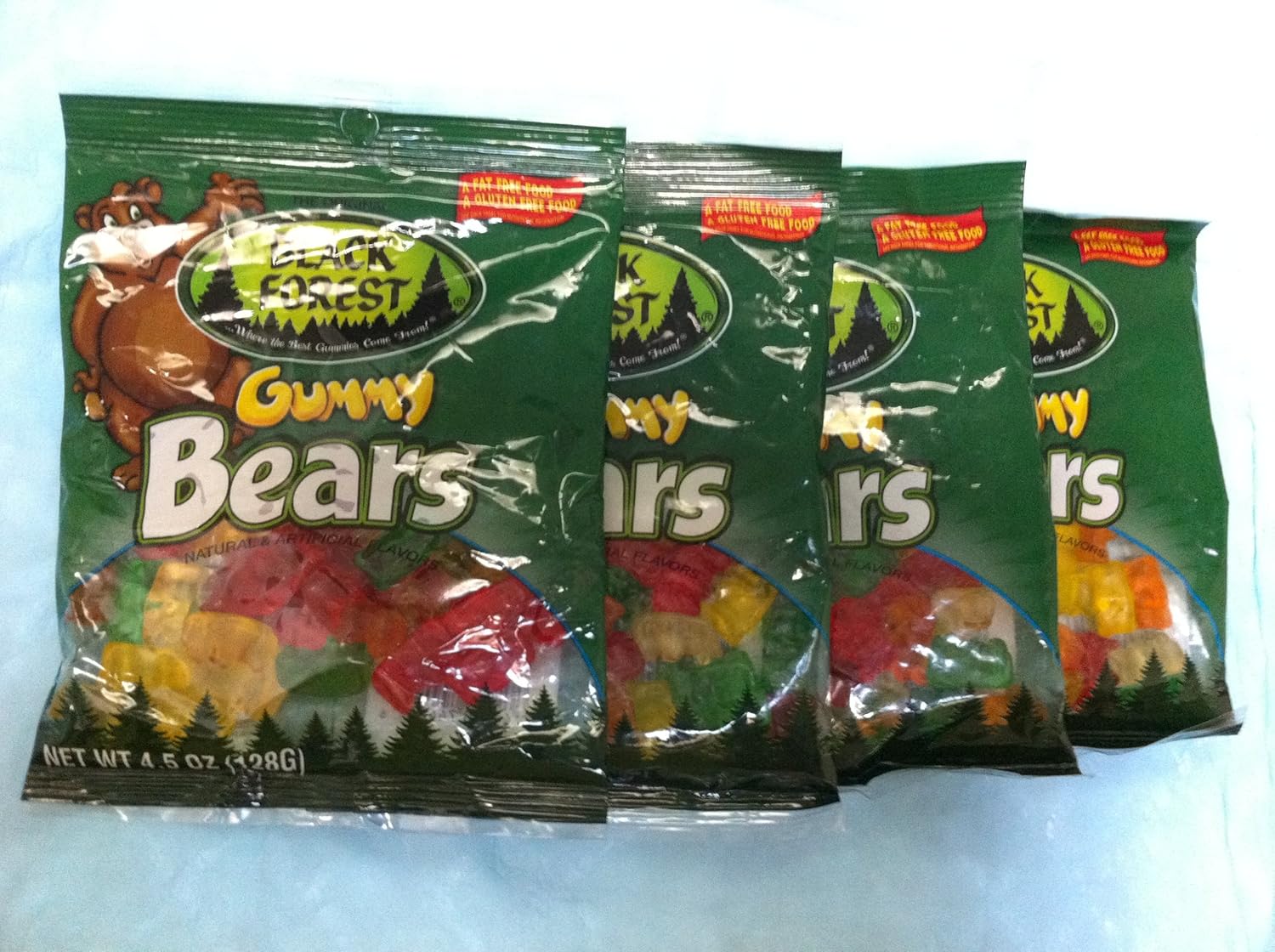 Black Forest Gummy Bears Hanging Bags, 4.5 Oz (Pack of 4