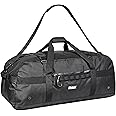 Fitdom Heavy Duty Extra Large Sports Gym Equipment Travel Duffel Bag W/ Adjustable Shoulder & Compression Straps. Perfect for