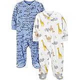 Simple Joys by Carter's Baby Boys' 2-Pack Fleece Footed Sleep and Play