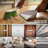 TDBS Dustpan and Brush Set Green – Easy Hold Soft Bristles Home Cleaning view 5
