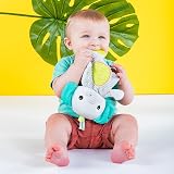 Bright Starts Snuggle & Teethe Plush Teether Toy Elephant or Giraffe view 3