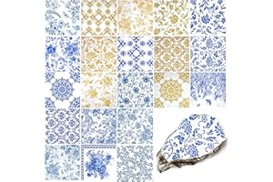 LSYAHCYY 21 Pack Assorted Floral Napkins Decoupage Decorative, Decoupage Napkins Cocktail Decorative Paper for Birthday Party