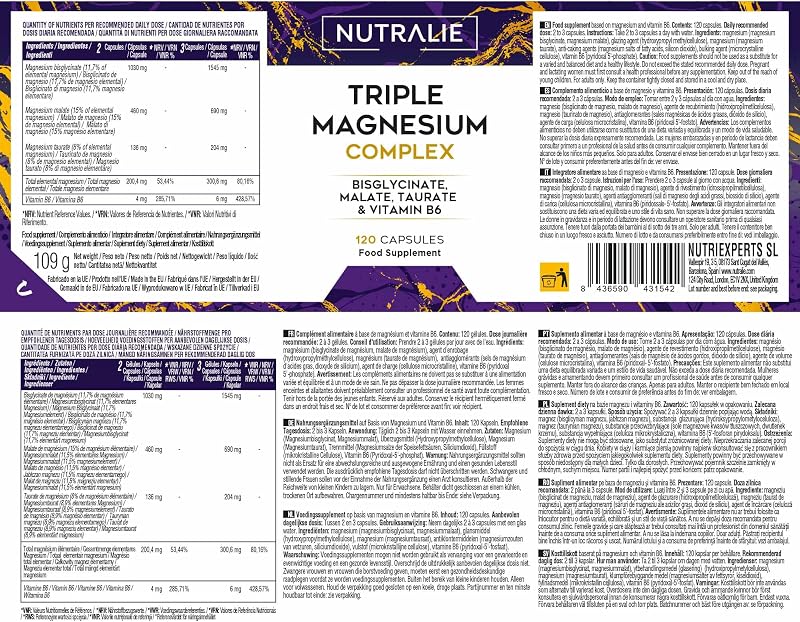 Triple Magnesio Completo - Bisglicinato Malato Taurato B6 — foto 6 di 6