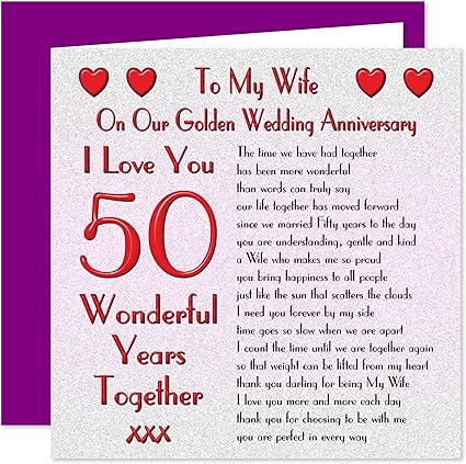 what to buy my wife for our 50th wedding anniversary