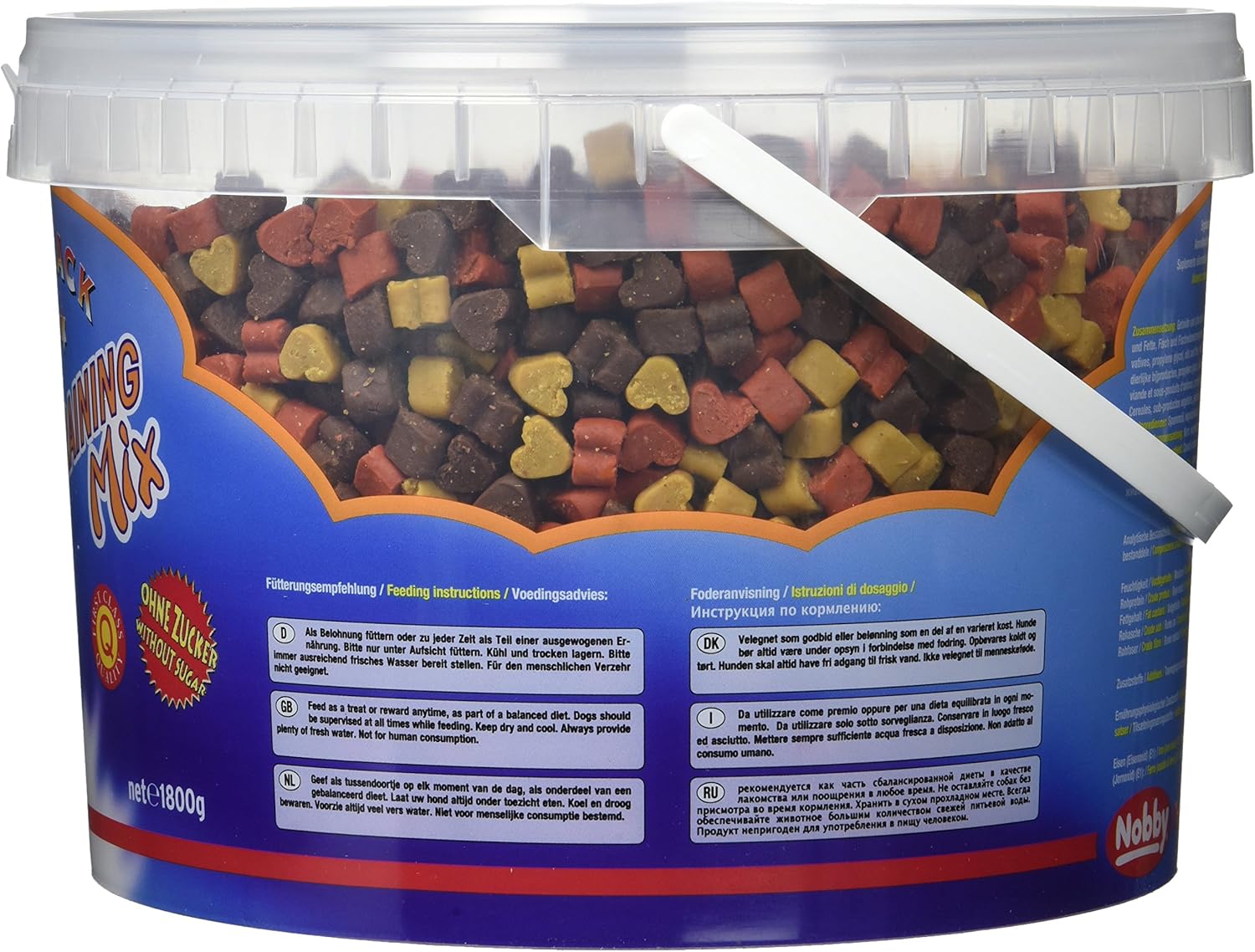 Nobby Star Snack Training Mix Dog Treat Tub, Colourful, 1.8 kg (Pack of 1) - Image 3