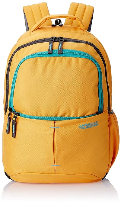 American Tourister 18 Ltrs Yellow and Turquoise Casual Backpack (45W (0) 06 001)