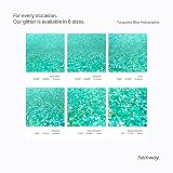 Hemway Holographic Turquoise Blue Glitter Shaker 130g Ultrafine 1/128" Flake view 3