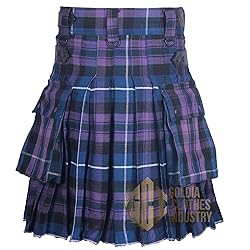 Goldia Clothes Industry Tartan Kilts l Men's