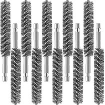Lot De 6 Brosses Métalliques De Nettoyage Avec Tige Hexagonale De 6,35 Mm, Brosse Torsadée En Fil D'acier Inoxydable Pour Perceuse, Visseuse à Percussion Et 15 Aiguilles De Nettoyage En Nylon