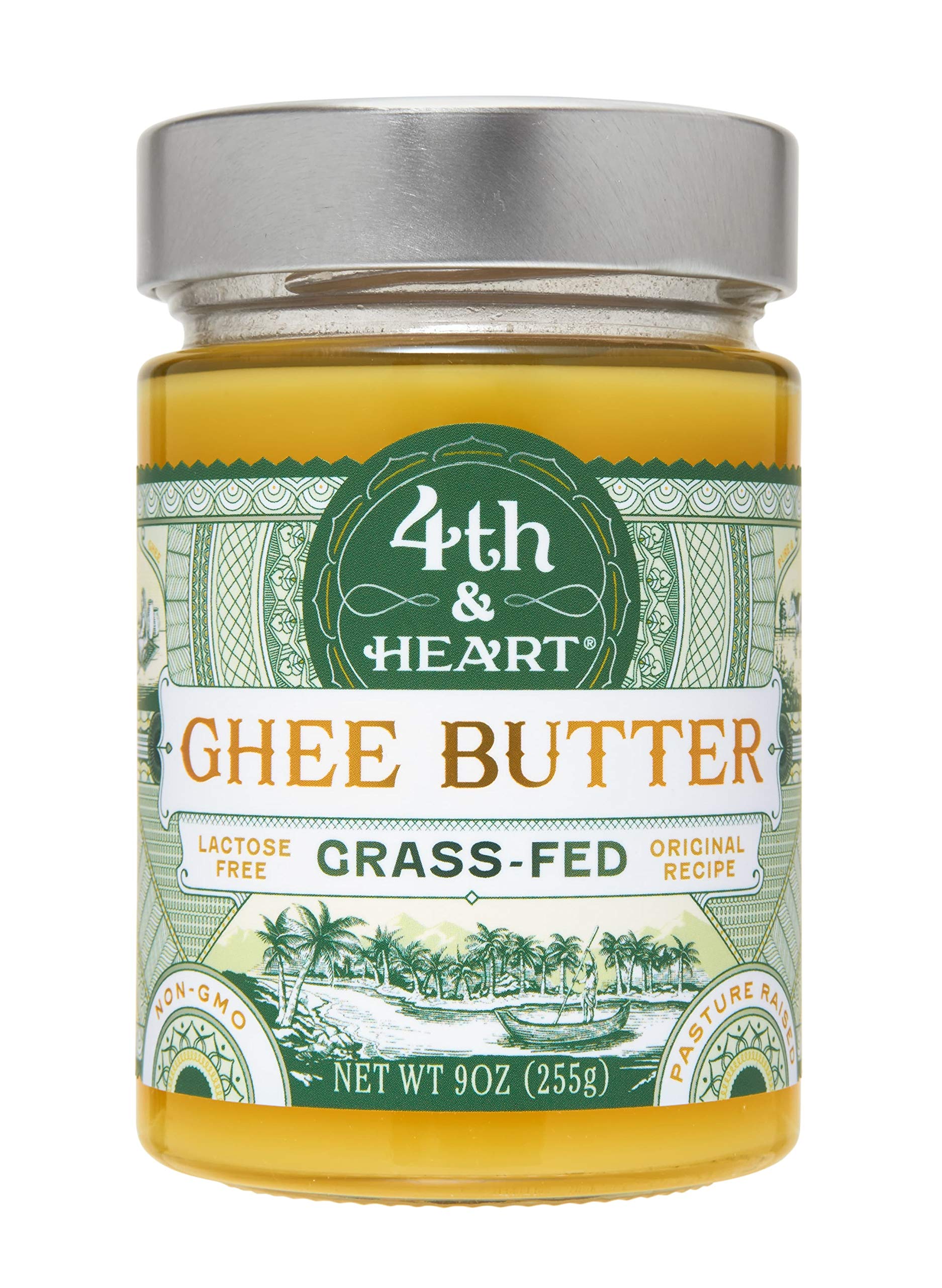 Original GrassFed Ghee Butter by 4th Heart, 9 Ounce, Pasture Raised