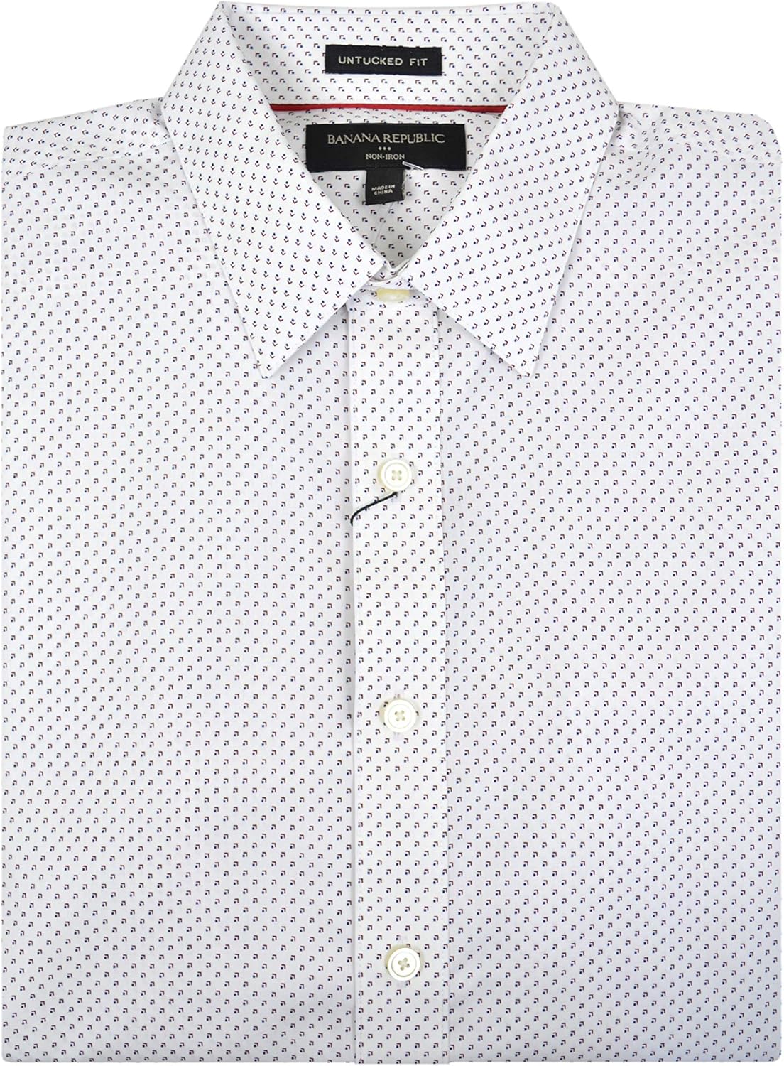 banana republic men's untucked shirts