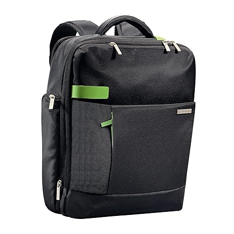 Leitz, Leichter und erweiterbarer Business-Rucksack, Für 15.6 Zoll Laptop oder Ultrabook, Smart Traveller, Complete, Schwarz,