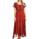 Sakkas Marigold Embroidered Fairy Dress