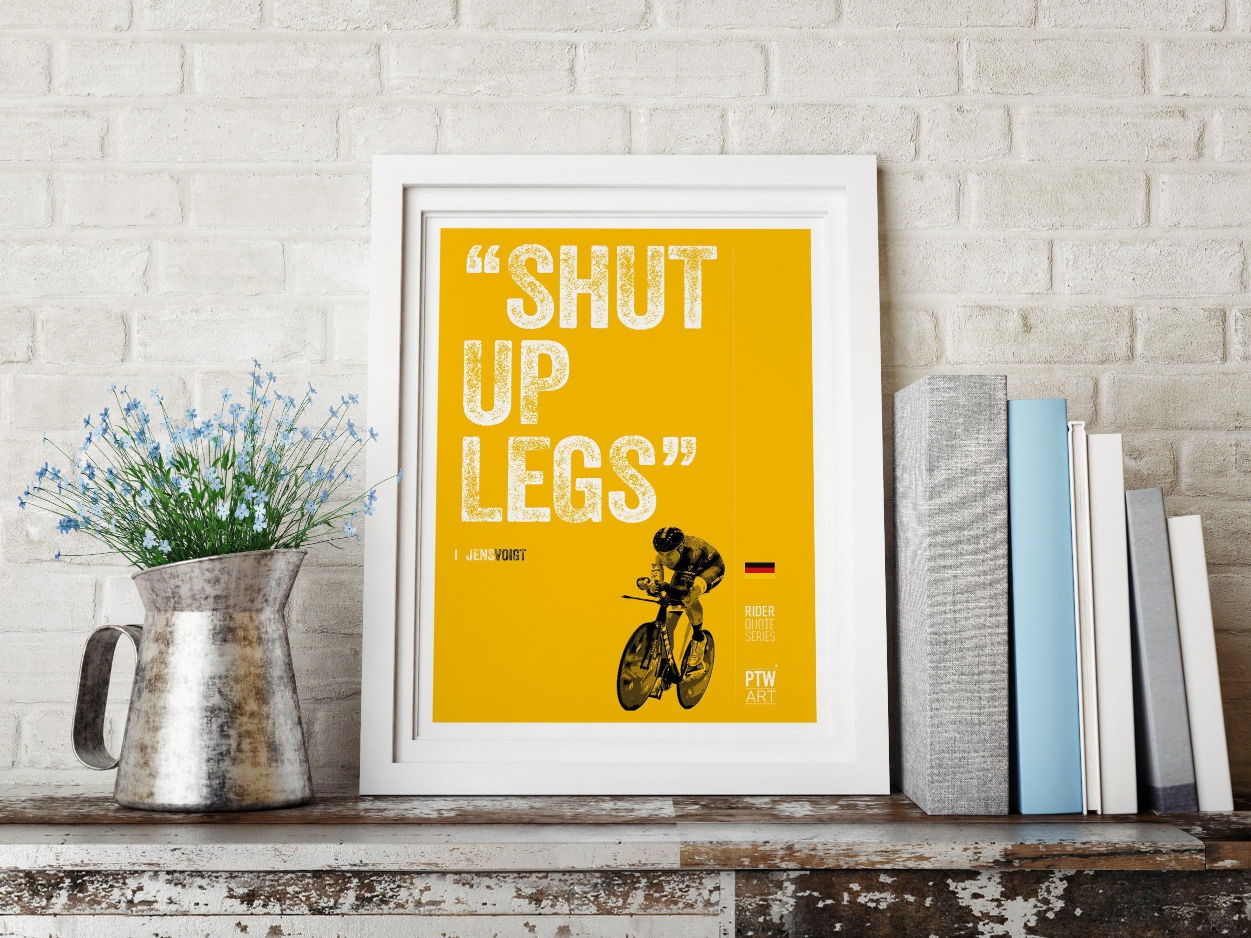 Jens Voigt A4 Art Motivational Print Cycling Gift