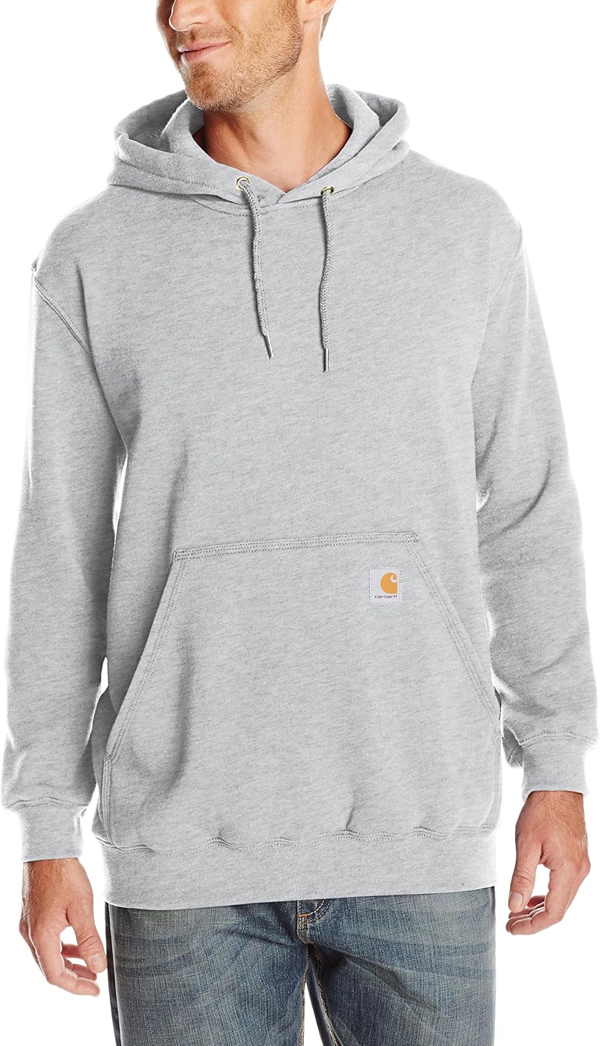 Carhartt Men's Midweight Hooded Sweatshirt at  Men’s Clothing store: Work Utility Outerwear
