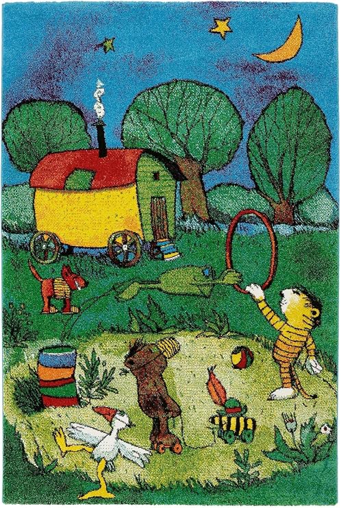 Janosch Zirkus Panama 133x190cm Multicolor Amazon De Kuche