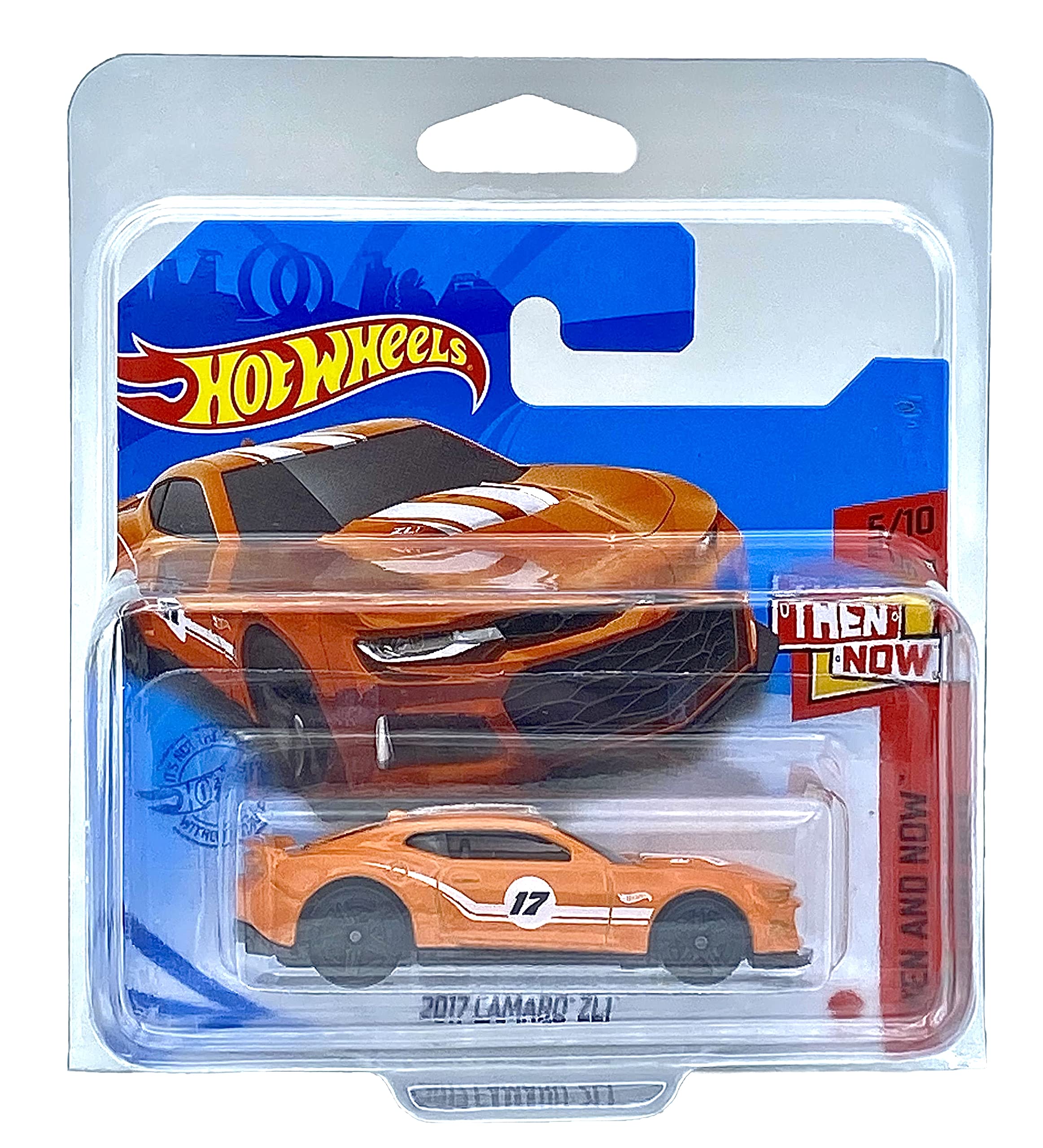 KLAS Hot Wheels 2017 Camaro ZL1 (Orange) 5/10 Then And Now 2021-154/250 (Short Card) GTB32 *** COMES IN A CAR KEEPER PROTECTIVE COLLECTORS CASE ***