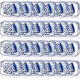 Kacctyen 24 Pcs Cheer Team Gifts Cheer Makeup Bag Bulk for Team Sport Gifts PVC Clear Cosmetic Bag Cheerleader Makeup Case Toiletry Zipper Pouch for Sport Cheerleading, 7x4.7x2.4''(Blue)