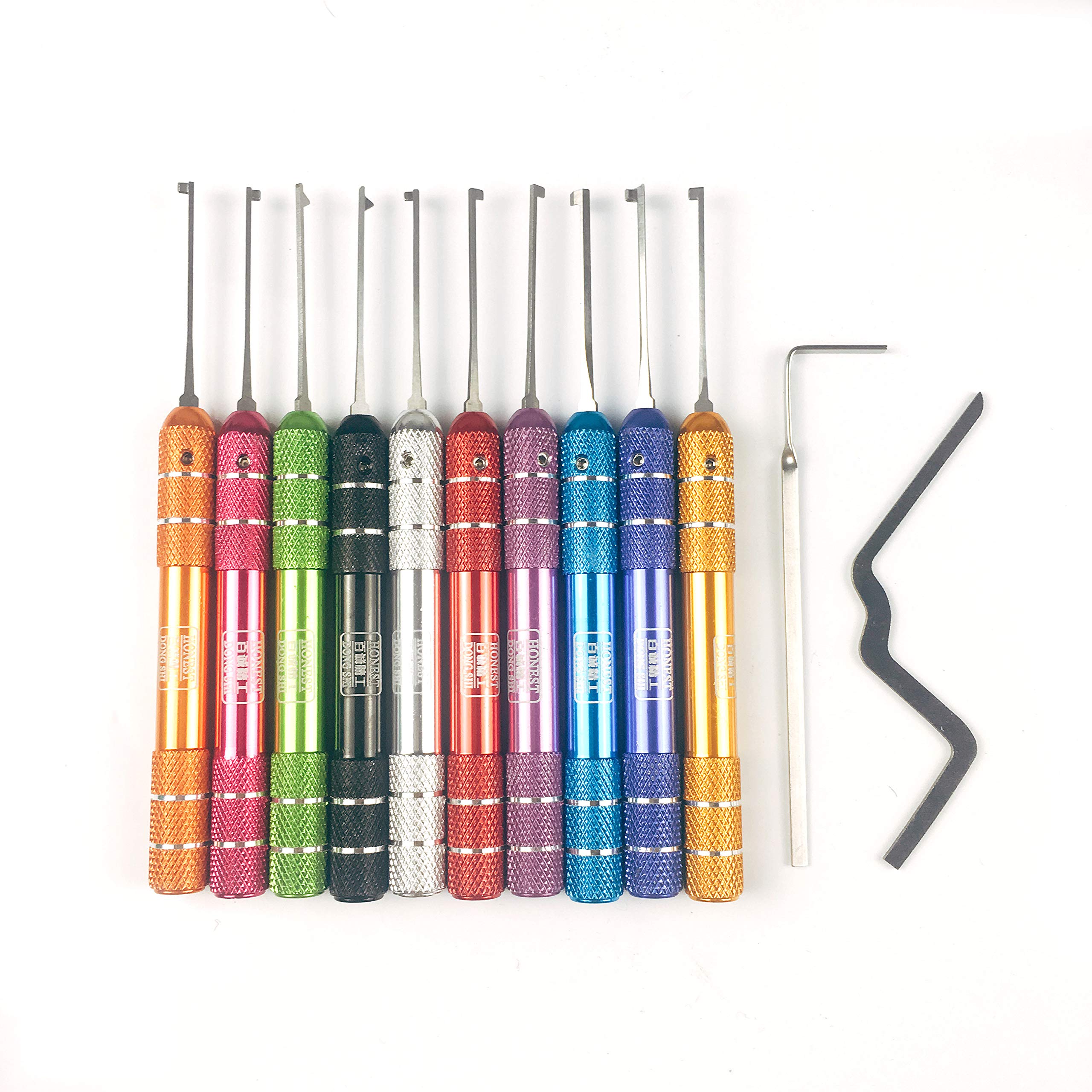 TPM Go 10-Piece Dimple Lock Pick Set, Kaba Lock Opener, Colorful Civil Locksmith Tool