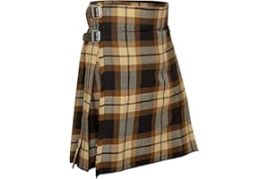 Allsafe Traders Men's 5 Yard Scottish Tartan Kilt, Highland Wedding Kilt
