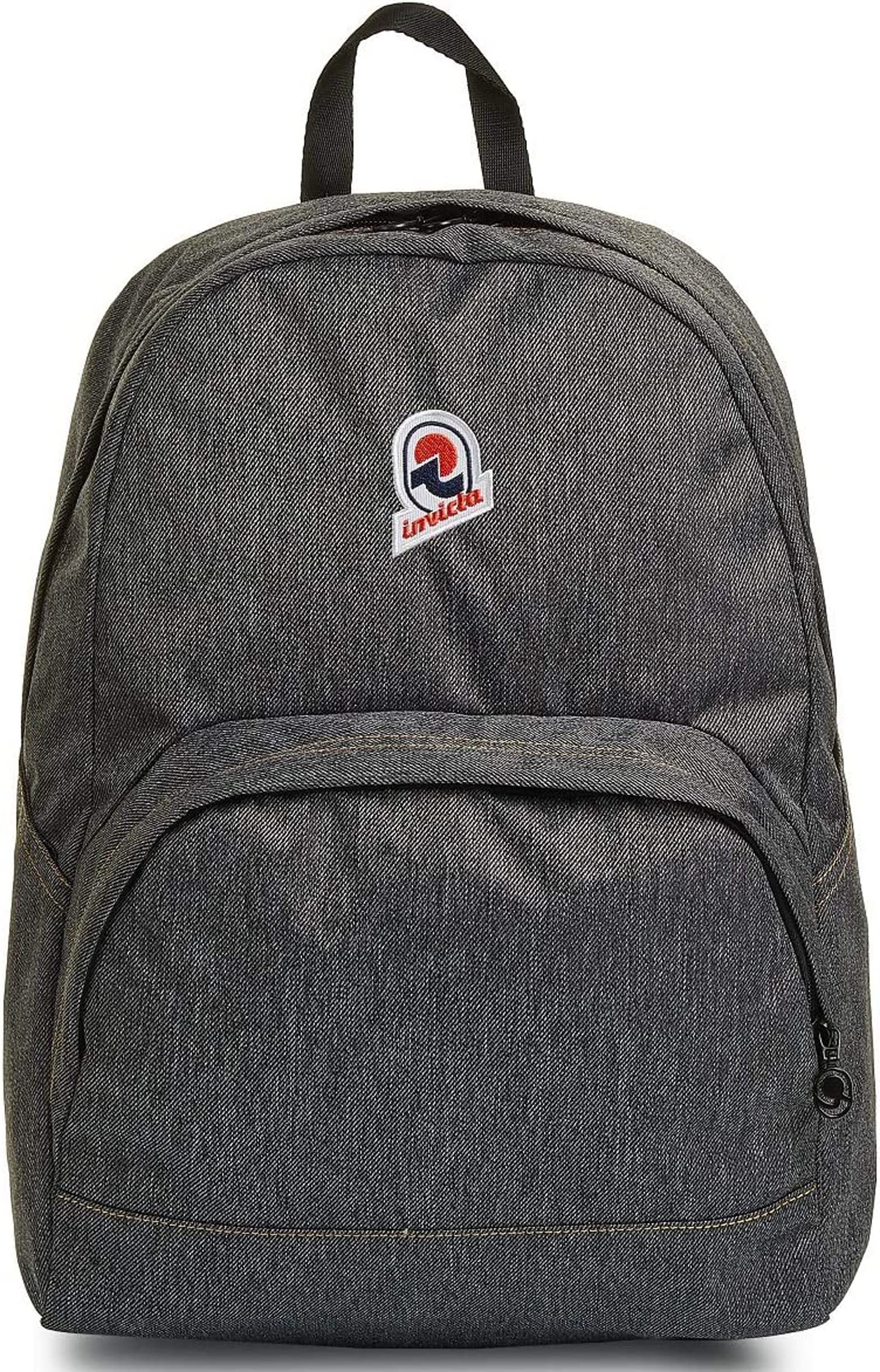 Invicta Backpack, ORIK SOLID Eco-friendly Knapsack, Casual Daypack, Unisex, Perfect for Office, Travelling, Free Time & School, Laptop Sleeve, Italian Design, gray