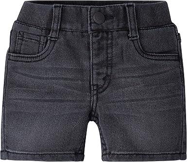 baby boy black denim shorts