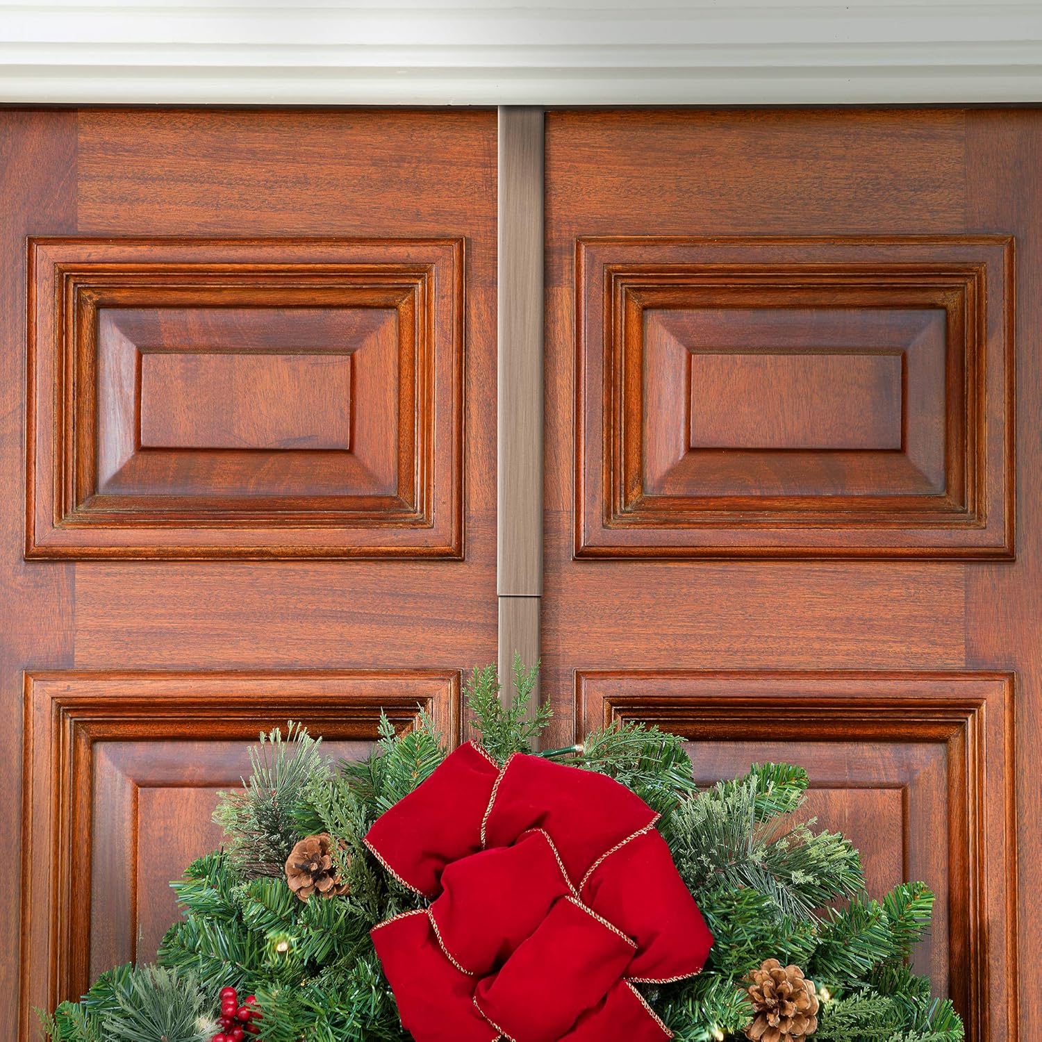 Haute Decor Adjustable Length Wreath Hook and Hanger - 2PACK- Oil Rubbed Bronze - Holds up to 20 lbs.: Home & Kitchen