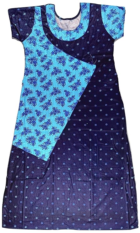 Buy Pal Bastralaya Bengal Printed Cotton Nighty Night Gown/Night Dress for Women Free Size(cn221 