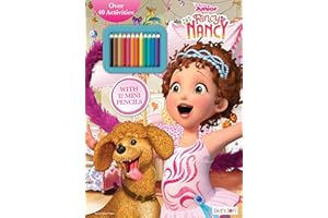Fancy Nancy Disney 48-Page Coloring and Activity Book with 12 Mini Colored Pencils 47535 Bendon