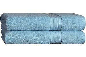 AKTI Premium Cotton Luxury Bath Sheets for Adults, 35 x 70 Inches Pack of 2, Large Bath Towels, Super Soft, Absorbent, Quick Dry, Hotel & Spa Quality Bath Towels Set Extra Large - Towels for Bathroom