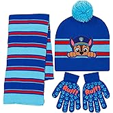 Nickelodeon Paw Patrol Chase Hat Scarf and Glove Set - Szie Boys 4-14 [4014]