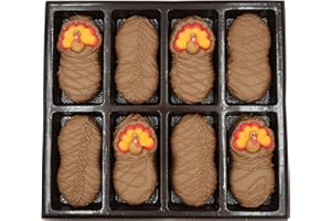 Philadelphia Candies Milk Chocolate Covered Nutter Butter Cookies, Thanksgiving Tom Turkey Net Wt 8 oz