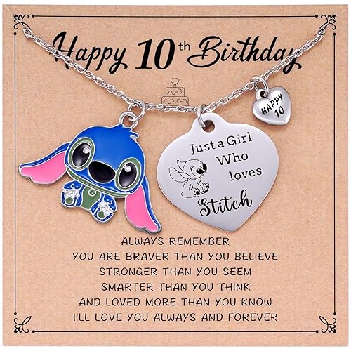 Aesnefe Stitch Birthday Gifts for 10 Year Old Girls 10 Yr Old Girl
