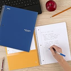 Five Star Spiral Notebook + Study App, 6 Pack, 1