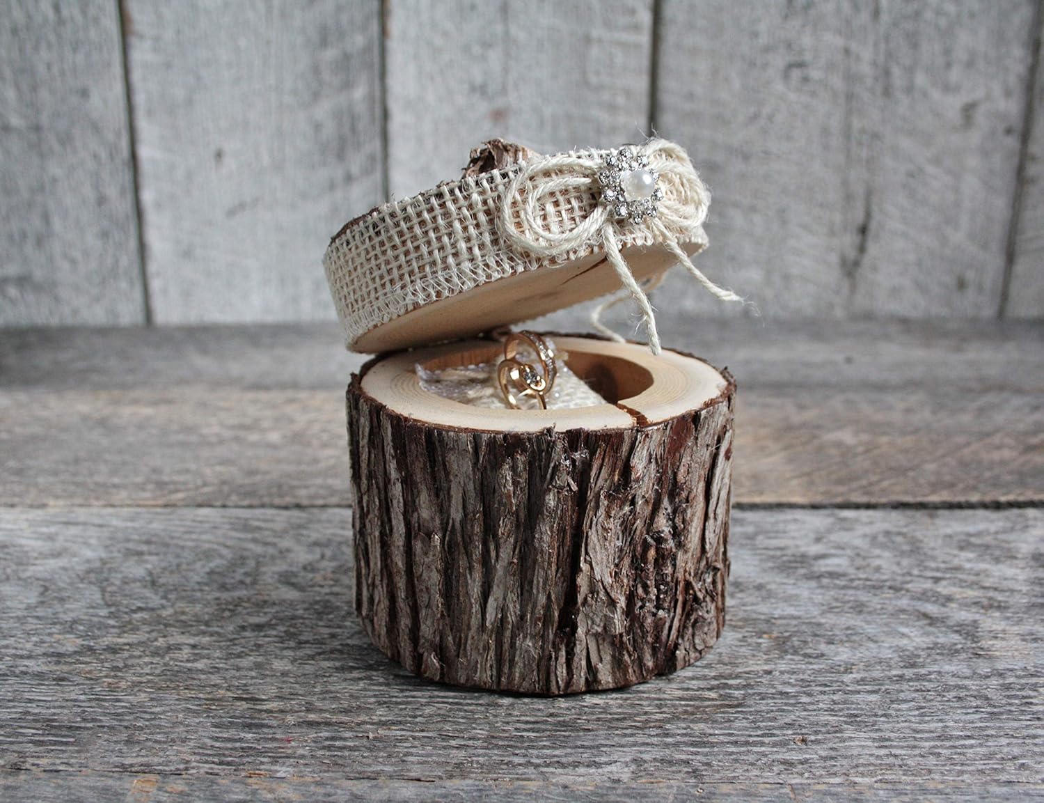 Amazon Com Handmade Rustic Ring Bearer Pillow Rustic Ring