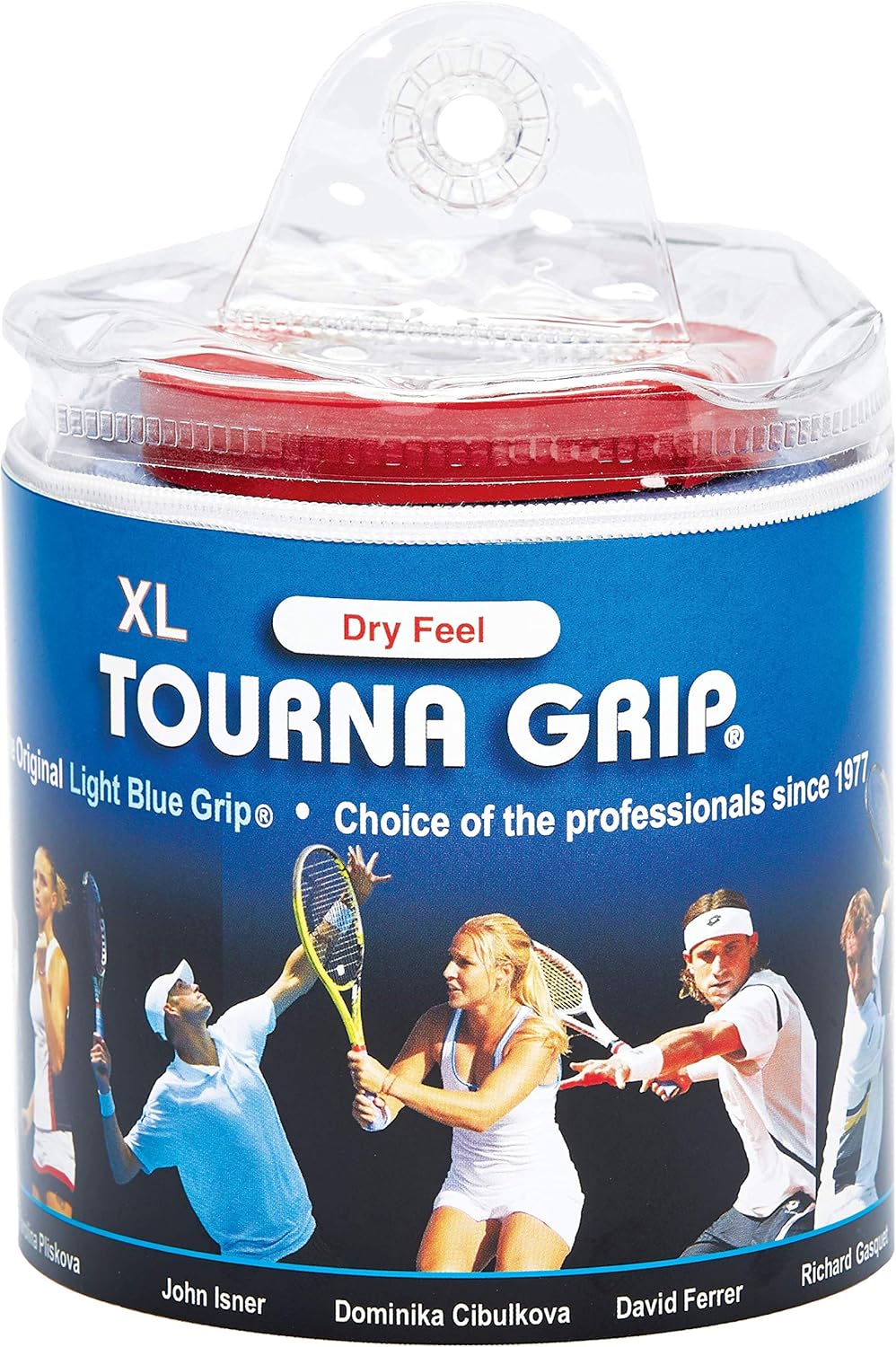 Tourna Grip XL Original Dry Feel Tennis Grip TG-1-XL Blue, 3 grips on roll, (99 cm x 29 mm) : Tennis Racket Grips : Sports & Outdoors