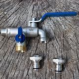 SHYNE Premium 3/4 BSP Brass Double Water Tap with 2 Hose Connectors view 5