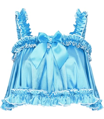Amazon.com: Satini Sissy Satin Ruffled Edge Cami Top | Elastic Amazon.com: Satini Sissy Satin Ruffled Edge Cami Top | Elastic