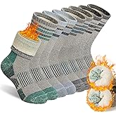 SeeyAN Kids Merino Wool Hiking Socks Boys Girls Thermal Winter Warm Boot Toddlers Thick Cushion Socks 4 Pairs