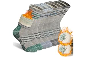 SeeyAN Kids Merino Wool Hiking Socks Boys Girls Thermal Winter Warm Boot Toddlers Thick Cushion Socks 4 Pairs