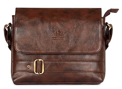 The Clownfish Apollo Sling Bag, Sling Bag for Travel, Sling Bag for Men,Sling Bag for Women, Side Bag for Girls, Side Bag for Men, Messenger Bag, Tablet Bag (Chocolate)