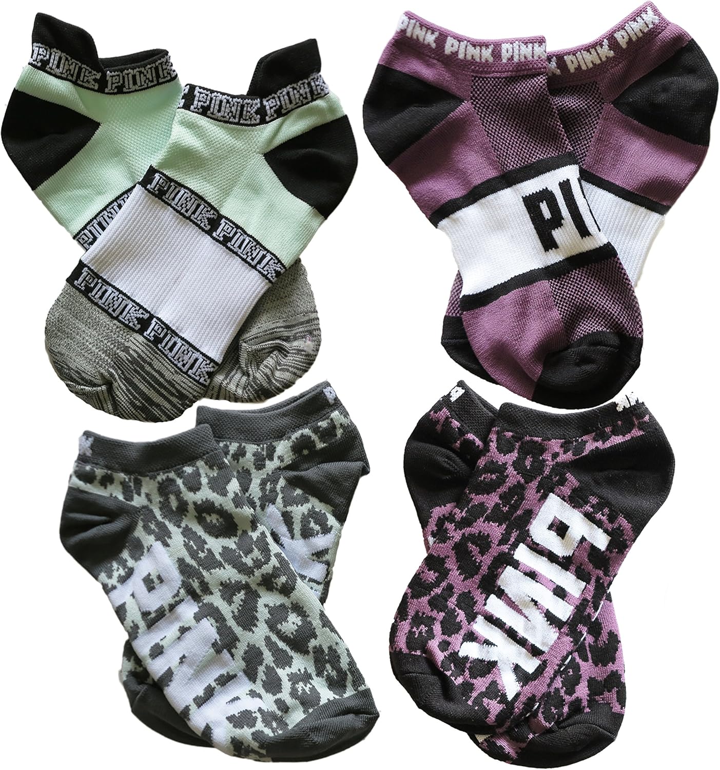 4 Per Pack Victoria S Secret Pink Socks Ultimate Low Show Socks