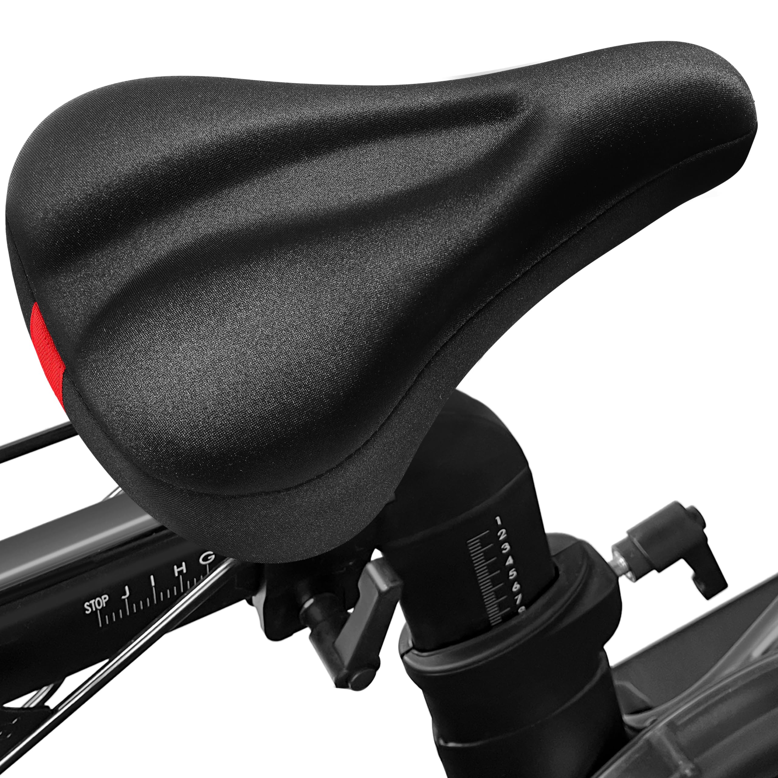 Bike Seat Cushion Compatible with Peloton Bike & Plus, Gel Bicycle Seat Cover for Women & Men Comfort, Accessories for Most Narrow Bicycle Saddle, Extra Padded with Soft Memory Foam, 11”x7”